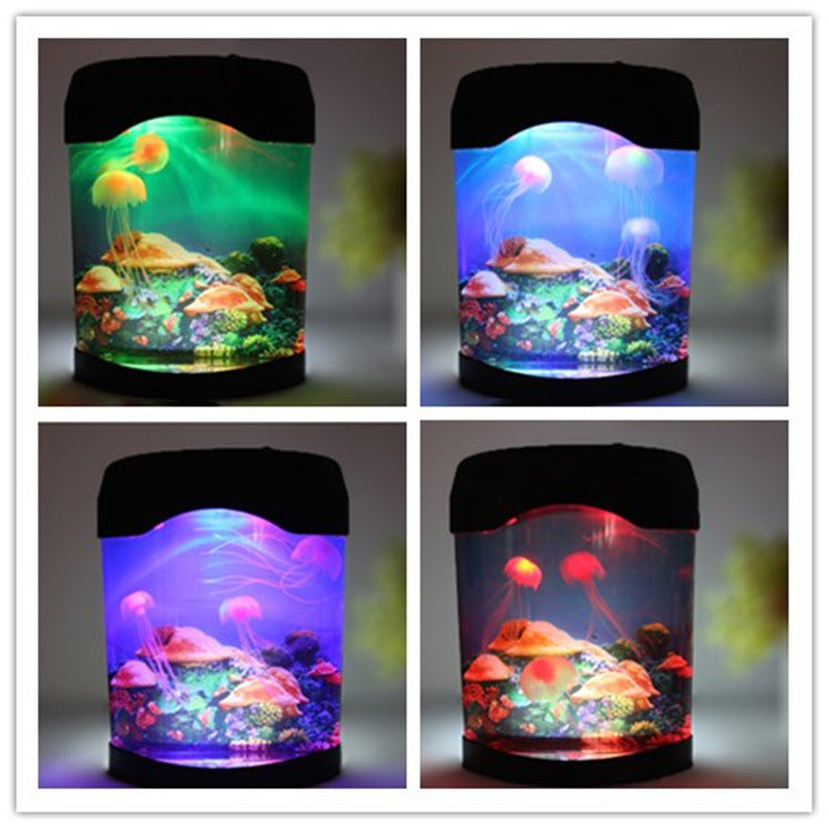 Lampe USB colorée pour aquarium méduse