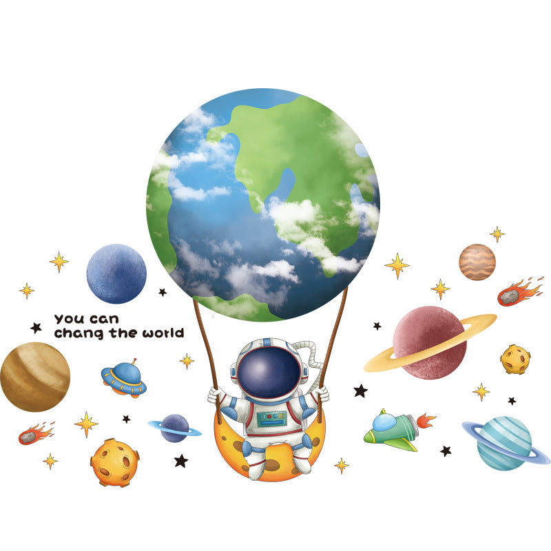 Autocolantes decorativos de parede com astronautas