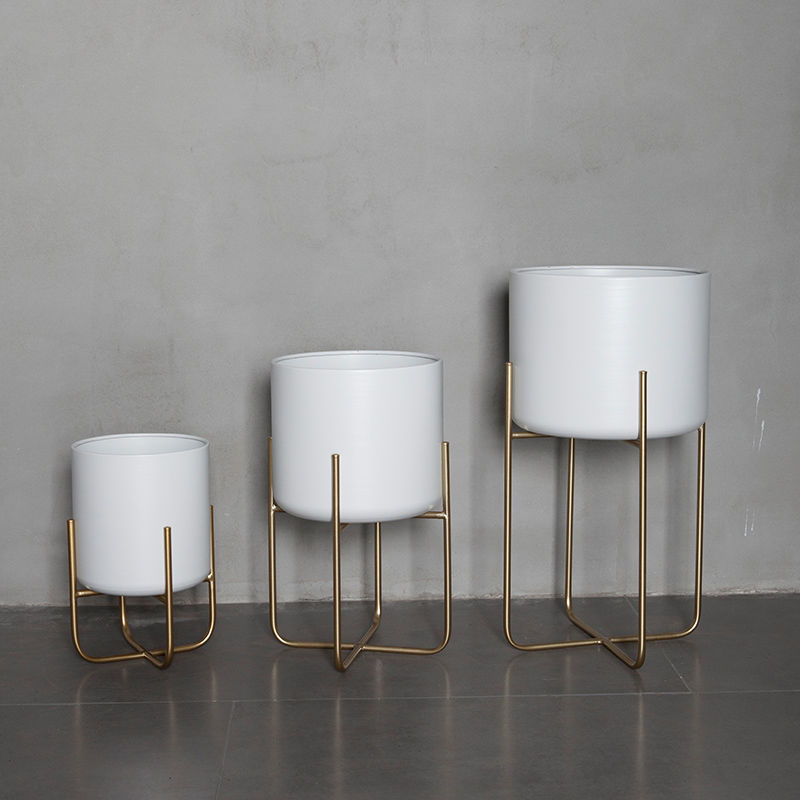 Light Luxury Floor-style Golden Iron Plant Decoration Ornaments