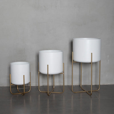 Light Luxury Floor-style Golden Iron Plant Decoration Ornaments