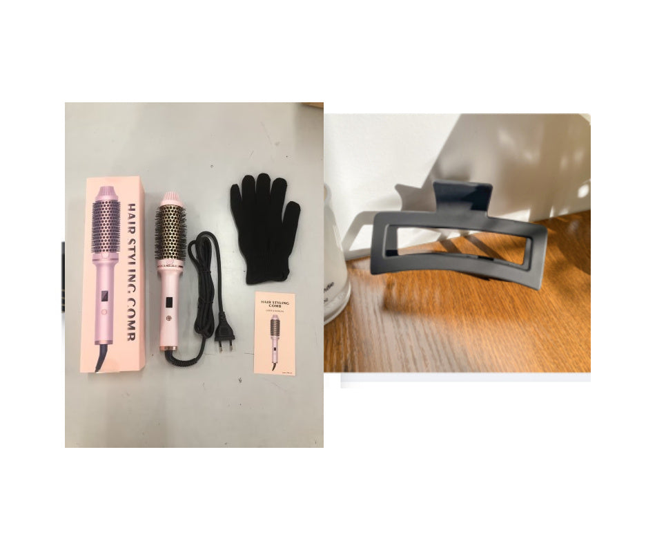 Pente alisador de cabelo multifuncional portátil para uso doméstico