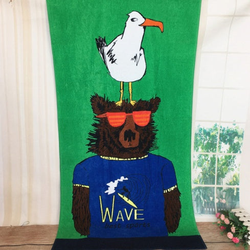 Toalha de praia fina de algodão para adulto, para homem, ideal para o verão. 