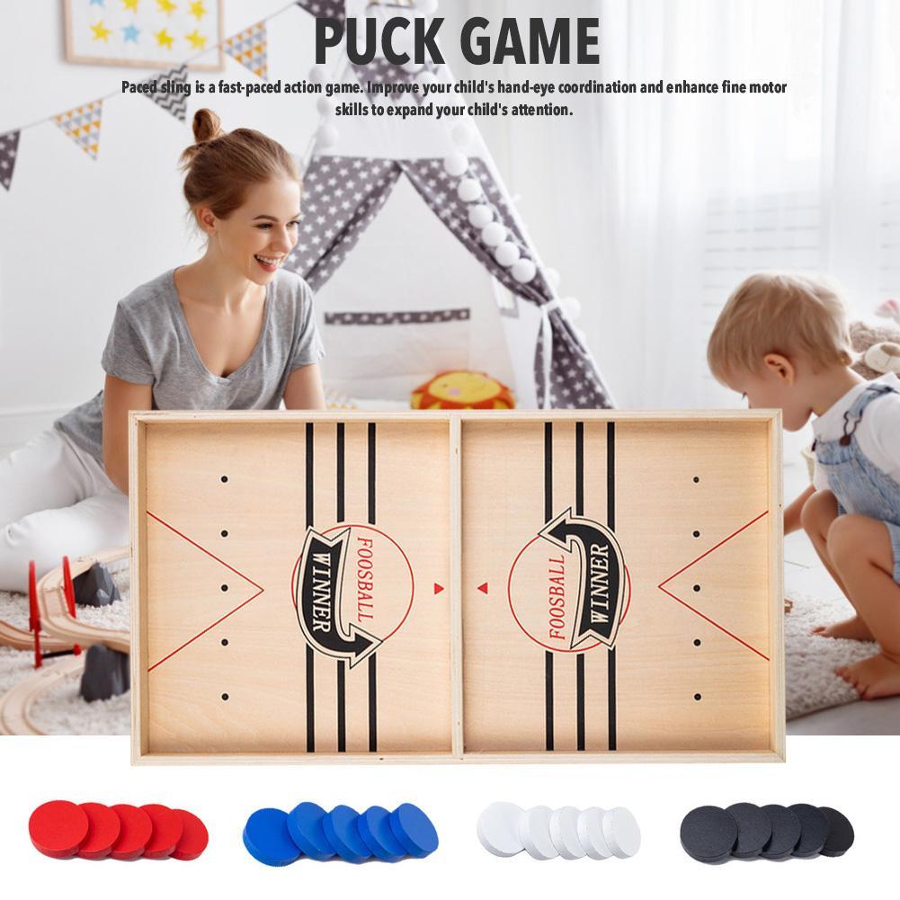 Jeu de palets rapide en bois, jeu interactif parent-enfant, accessoire d'échecs