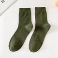 Chaussettes montantes automne-hiver couleur unie