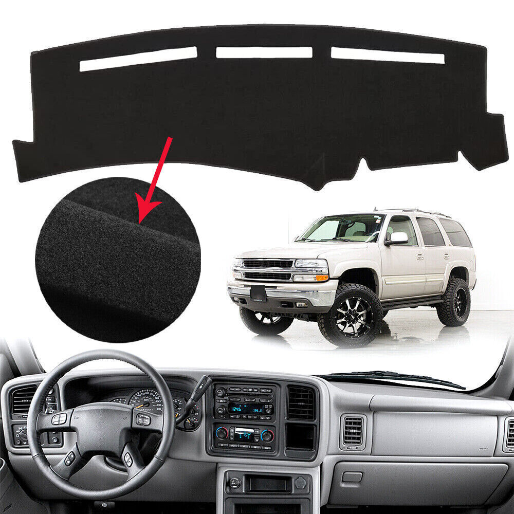 Car Dash Cover Mat Dashboard Pad for Chevy Silverado 1500 2500 Tahoe