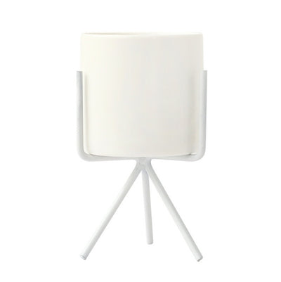 Flavor flower pot wrought iron vase simple iron frame