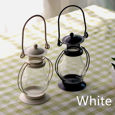 Retro Wrought Iron Lamp Candle Holder Home Decoration