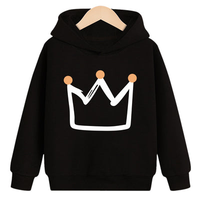 Sweat à capuche Crown en velours