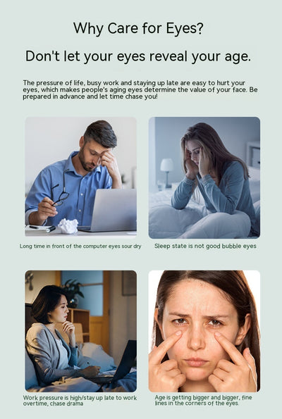 Aparelho de beleza para lifting e firmeza facial na zona dos olhos