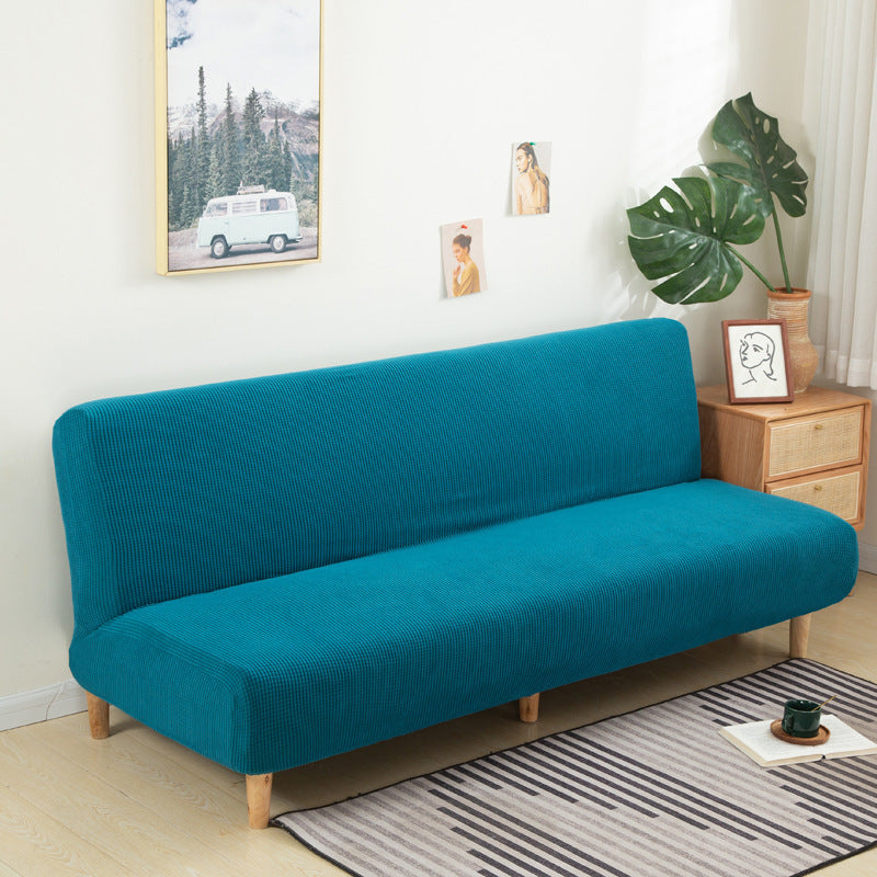 Housse de matelas universelle en velours de maïs uni pour canapé-lit