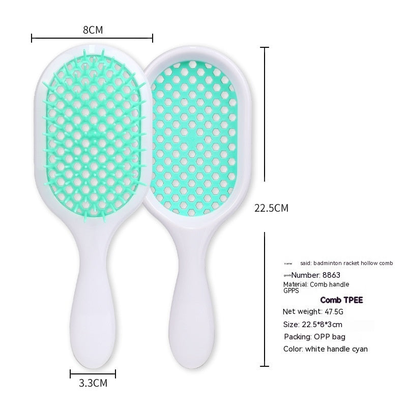 Hollow Comb Dry Wet Dual Purpose Honeycomb Hairdressing