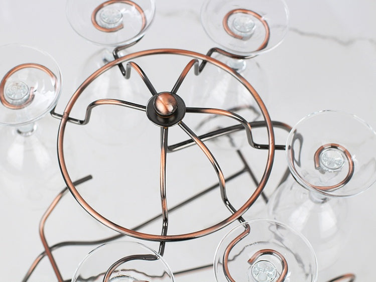 Ornament Decoration Upside Down Modern Light Luxury Wine Rack