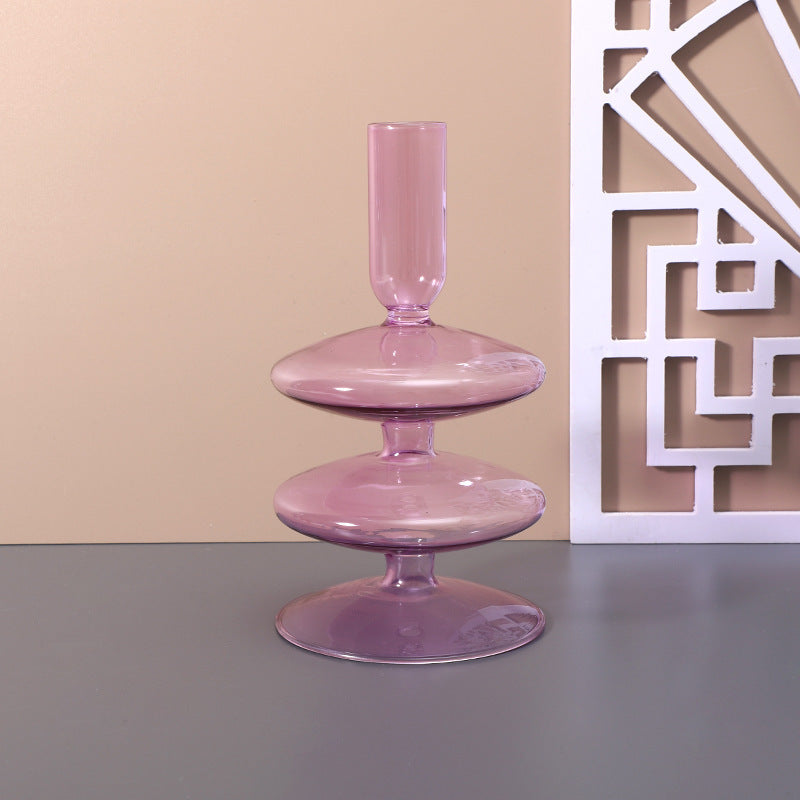Creative Candle Holder Glass Vase Crafts