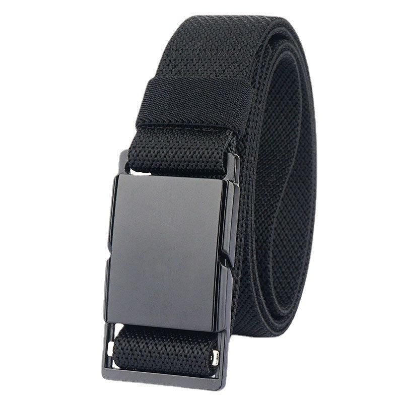 Ceinture décontractée à boucle magnétique en métal, assortie à tous les jeans