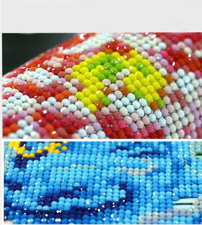 Relógio de parede totalmente cravejado de diamantes, relógio com flor rosa, pintura de diamantes.