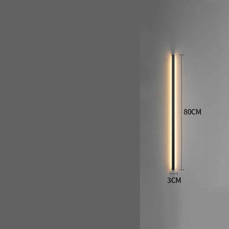 Simple Modern Minimalist Long Strip Living Room Grille Wall Lamp
