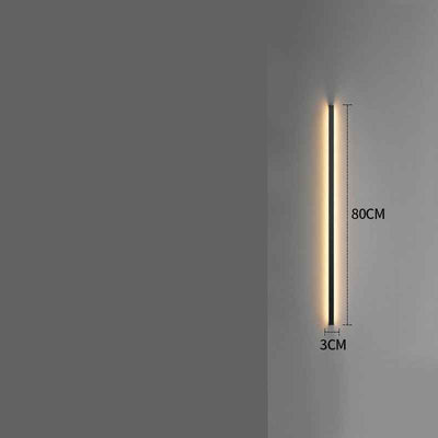 Simple Modern Minimalist Long Strip Living Room Grille Wall Lamp