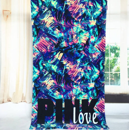 Serviette de plage fine en coton pour homme adulte, idéale pour l'été. 