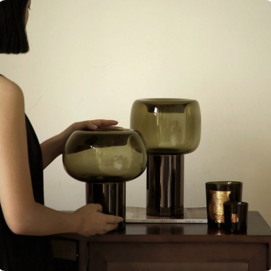 Glass Vase Living Room Dining Room Flower Arrangement Ornament