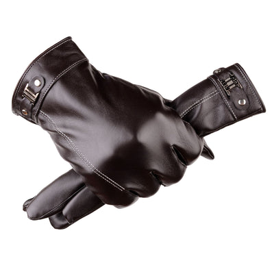 Men's Winter Outdoors Cycling Thickened Fleece-lined Warm Touch Screen Gloves