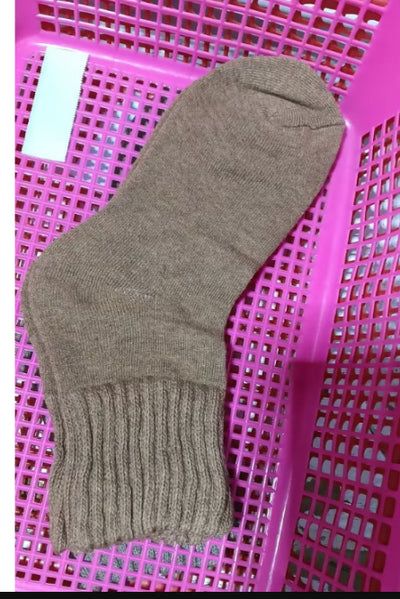 Ins Knitted Socks Winter Warm Thickened Solid Loop Socks High Ribbed Sweat-absorbent Floor Sock