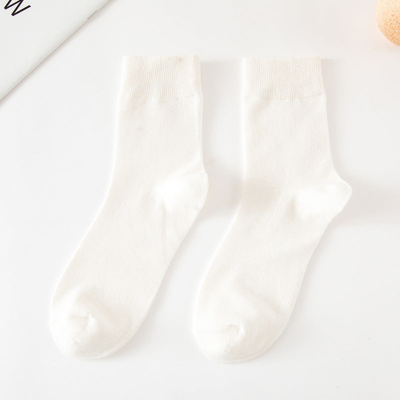 Tube Socks Autumn And Winter Solid Color