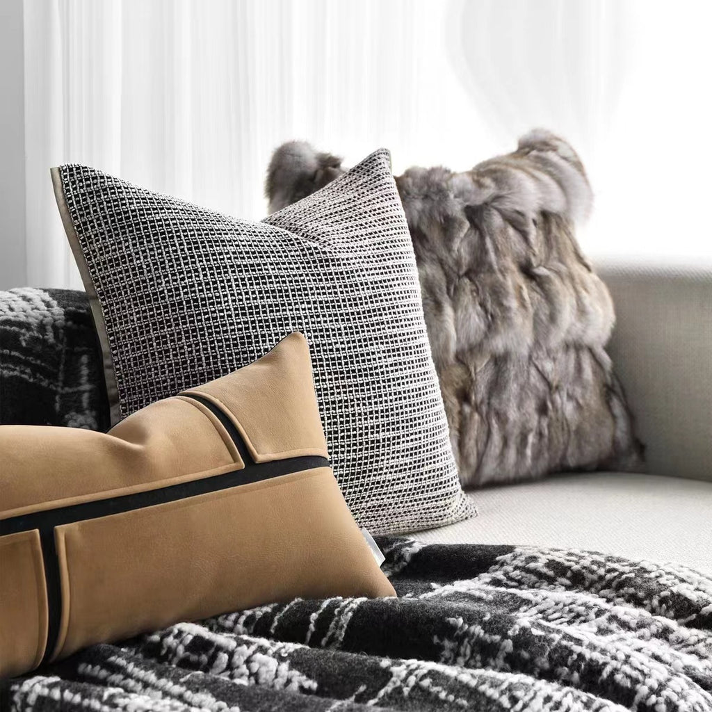 Cobertor de cama, toalha de cama, capa de sofá, touca para contraponto de maquete