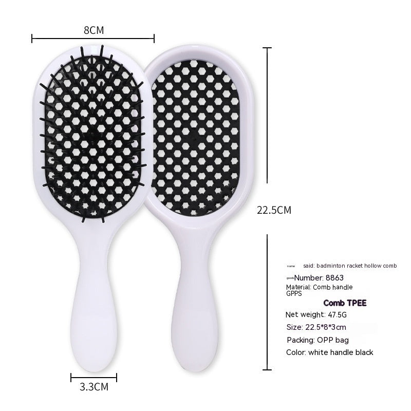 Hollow Comb Dry Wet Dual Purpose Honeycomb Hairdressing