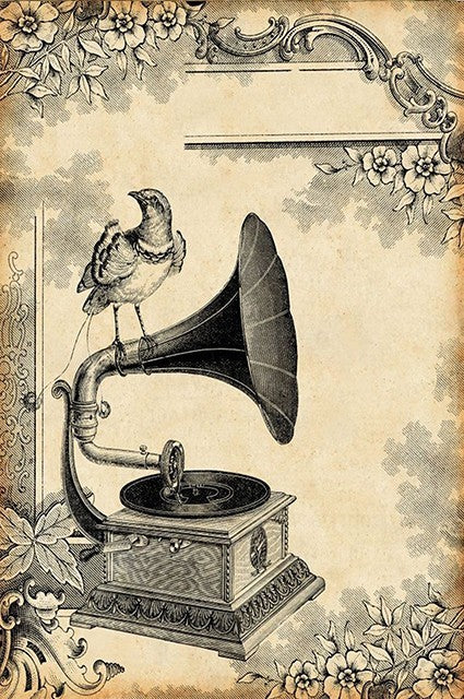 Tableau sur toile vintage antique