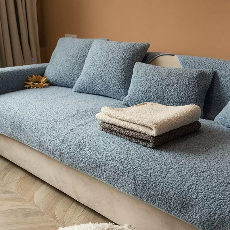 All-season Thickened Fabric Plush Sofa Cover