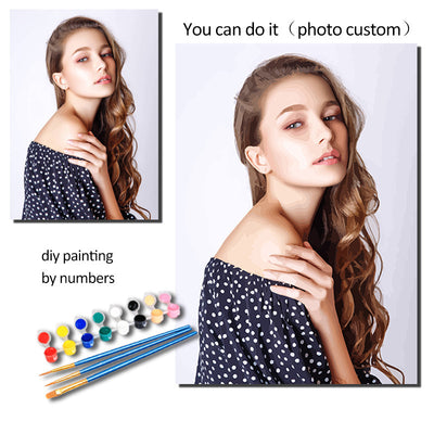 Digital Anti Stress Painting On Canvas Frameless  Flower Landscape