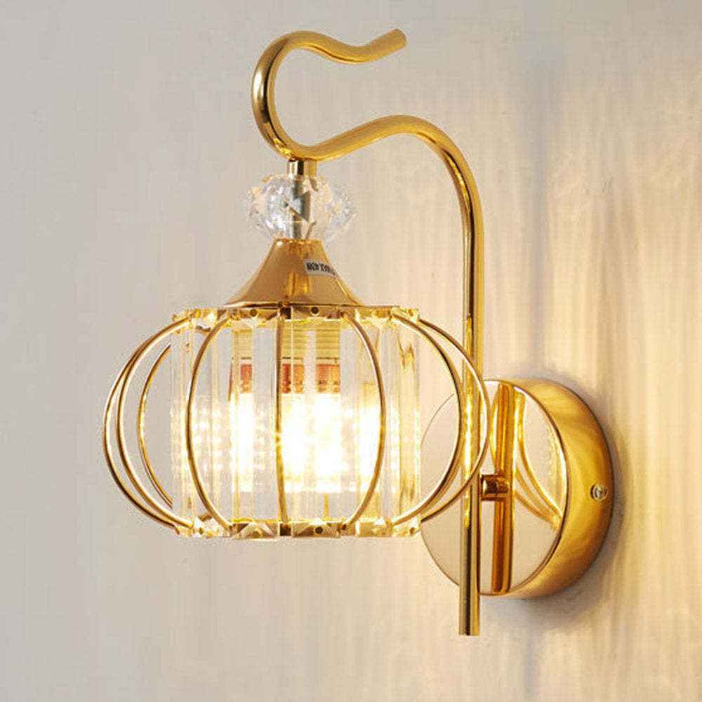 Bedroom Bedside Crystal Wall Lamp Living Room Wall Lamp