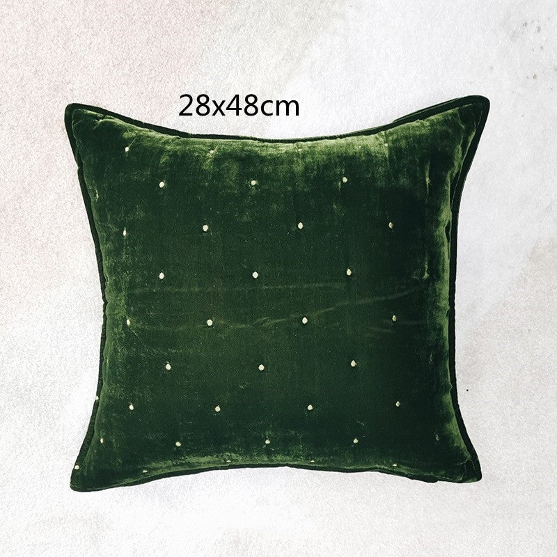 Housse de coussin décoratif rétro en brocart de haute qualité, coussin lombaire, coussin de dos