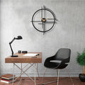 Horloge murale géométrique simple surdimensionnée pour maison moderne