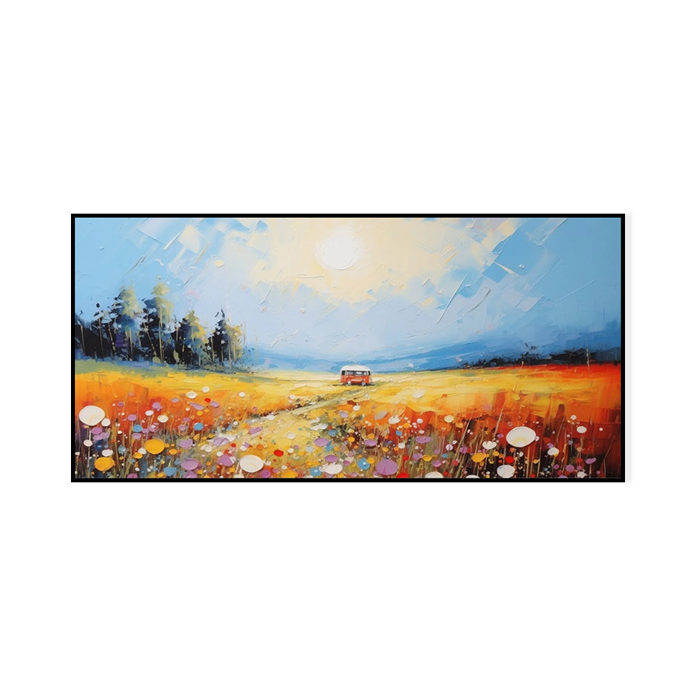 Pinturas de paisagens naturais, arte em tela pintada à mão, pintura a óleo, arte de parede, quadros de grandes dimensões para decoração de sala de estar.