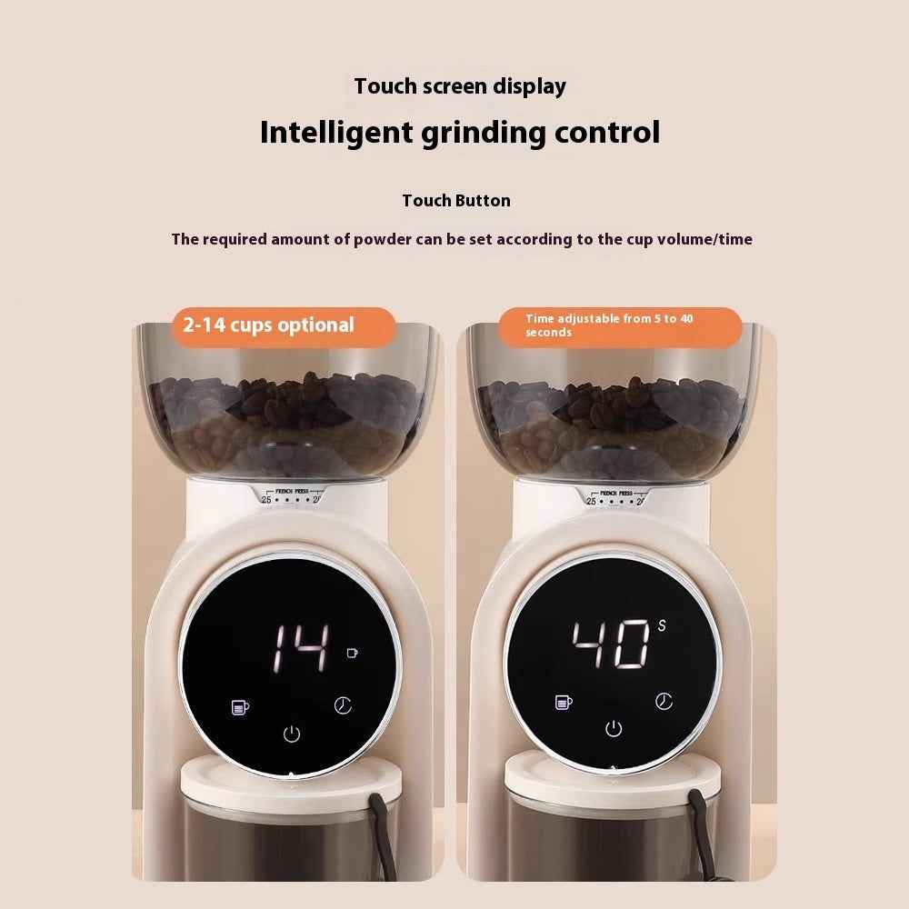 Smart Electric Grinder Adjustable Scale Household Coffee Machine