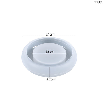 DIY Crystal Epoxy Mold Pentagram Candle Holder
