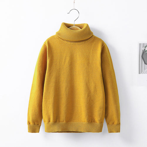 Tricots à col montant pour enfants, automne-hiver