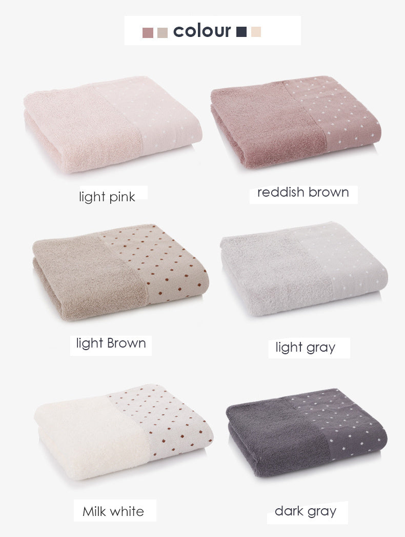 Serviette visage épaisse en coton doux et absorbant