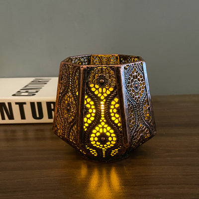 Morocco Candle Holder Retro Hollow Pattern