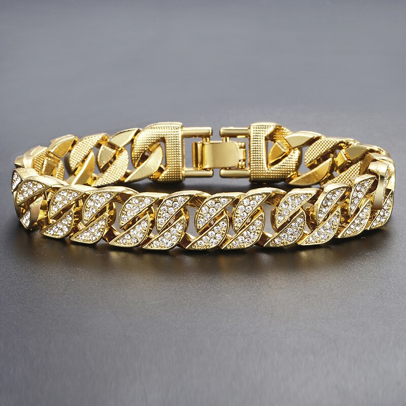Miami Gold Curb Cuban Bracelet - Firebrands