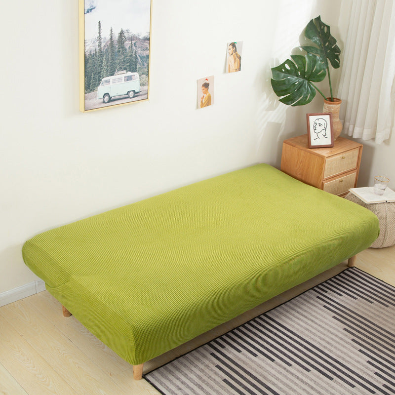 Housse de matelas universelle en velours de maïs uni pour canapé-lit