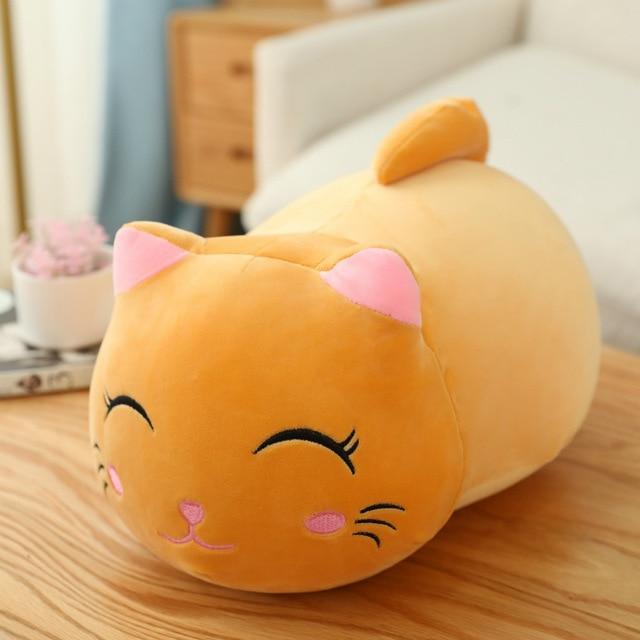 Poupée en peluche chat dodu mignon, douce et mignonne, poupée de chiffon chat