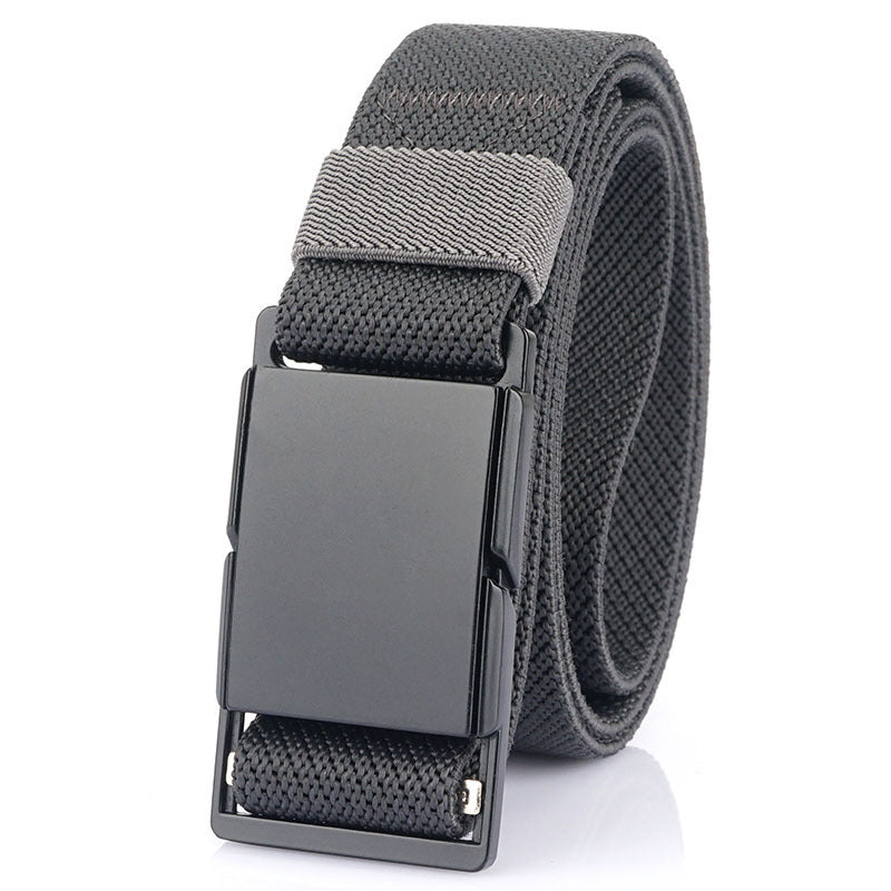 Ceinture décontractée à boucle magnétique en métal, assortie à tous les jeans