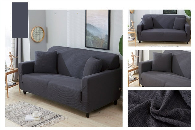 housse de canapé extensible imperméable de couleur unie