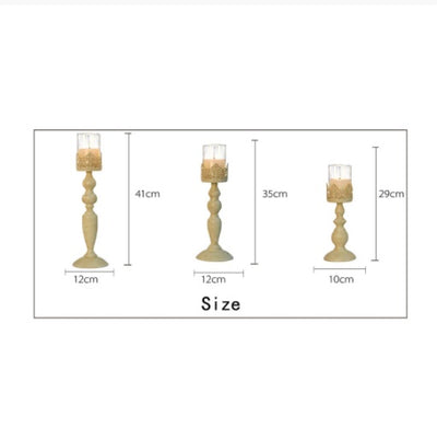 European Style Creative Wrought Iron Hollow Candle Holder