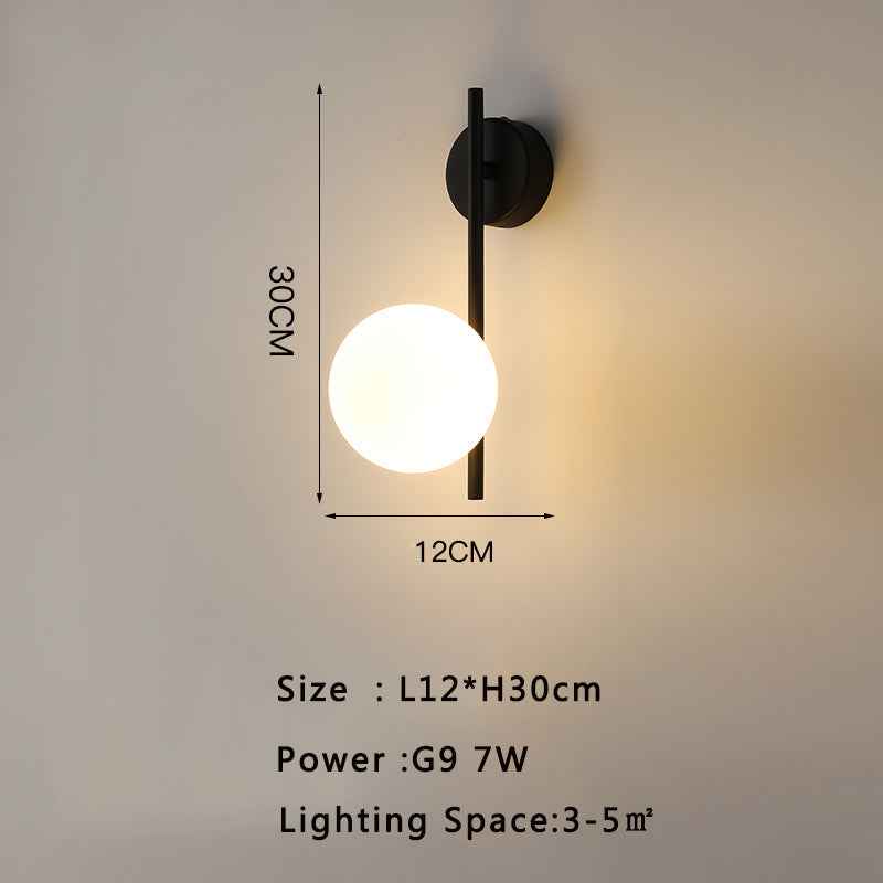 Modern Minimalist Hotel Living Room Background Wall Light