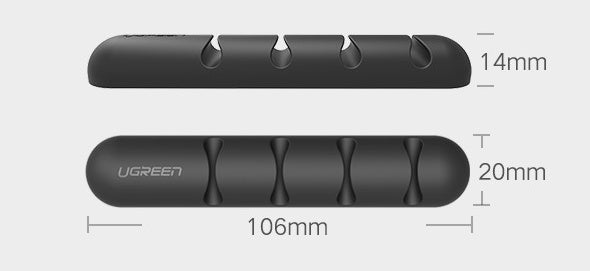 Cartão de gestão de cabos com fivela para armazenamento e organização de cabos de dados