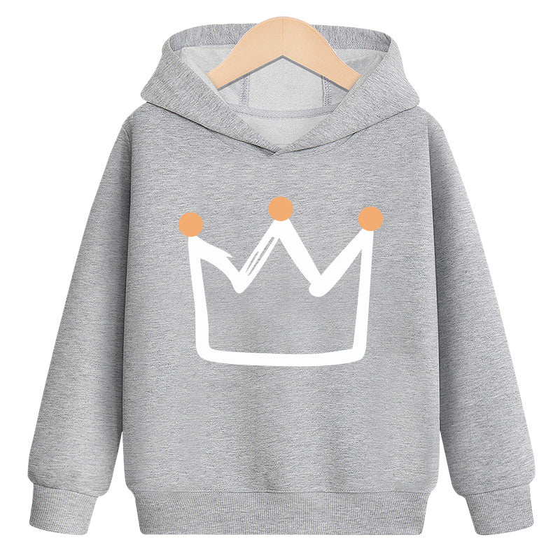 Sweat à capuche Crown en velours