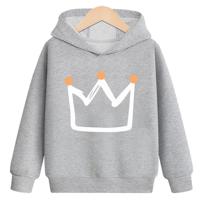 Sweat à capuche Crown en velours
